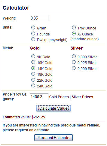 in the calculator and you should be ready to click the calculate value